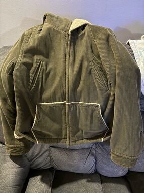 J. Crew Sherpa-Lined Jacket in green